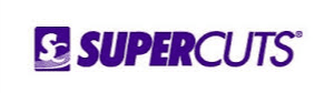 The supercuts logo on a white background.